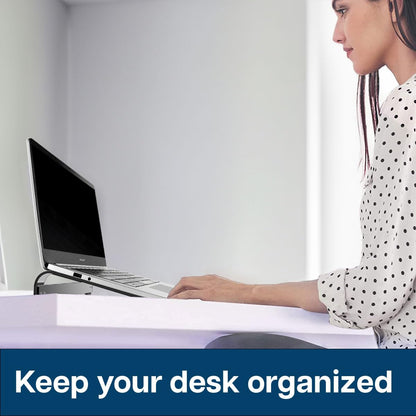 MMOBIEL Laptop Stand - Riser 10 to 18 inches - Ventilated Laptop Holder Universal - Stand for Desk Compatible with MacBook, Notebook, ASUS and more
