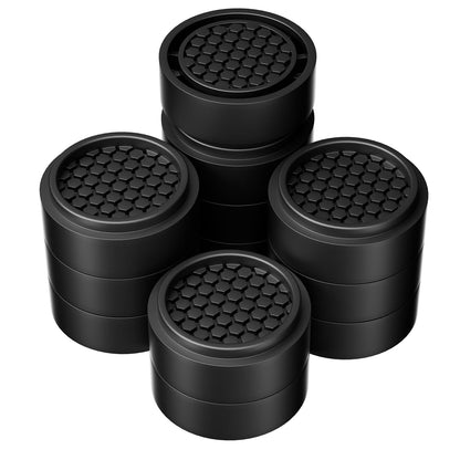 RCHYFEED 12 Pack Adjustable Furniture Risers 1 inch Round, Bed Risers Heavy Duty Anti Slip Rubber, Stackable Washing Machine Riser Creates an