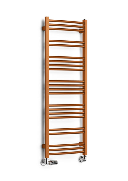 Terma Towel Rail (Cen./Heating), Steel, True Copper, 1149h x 400w [1405 BTUs t50]