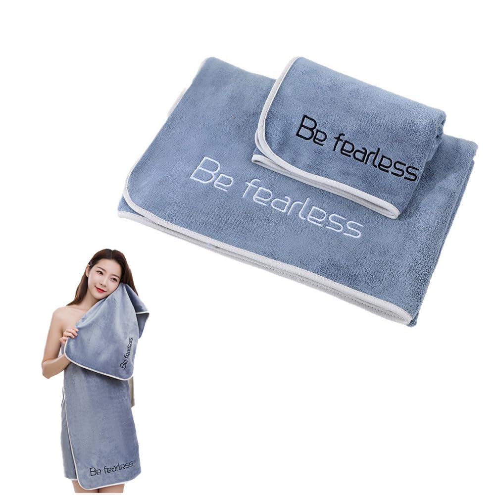 Oaygat 2 Packs Towel Set Bath Sheet 70 * 140cm+35 * 75cm Gym Towel Super Absorbent Soft Super Absorbent Washcloths Large Jumbo Sheet Yoga Towels