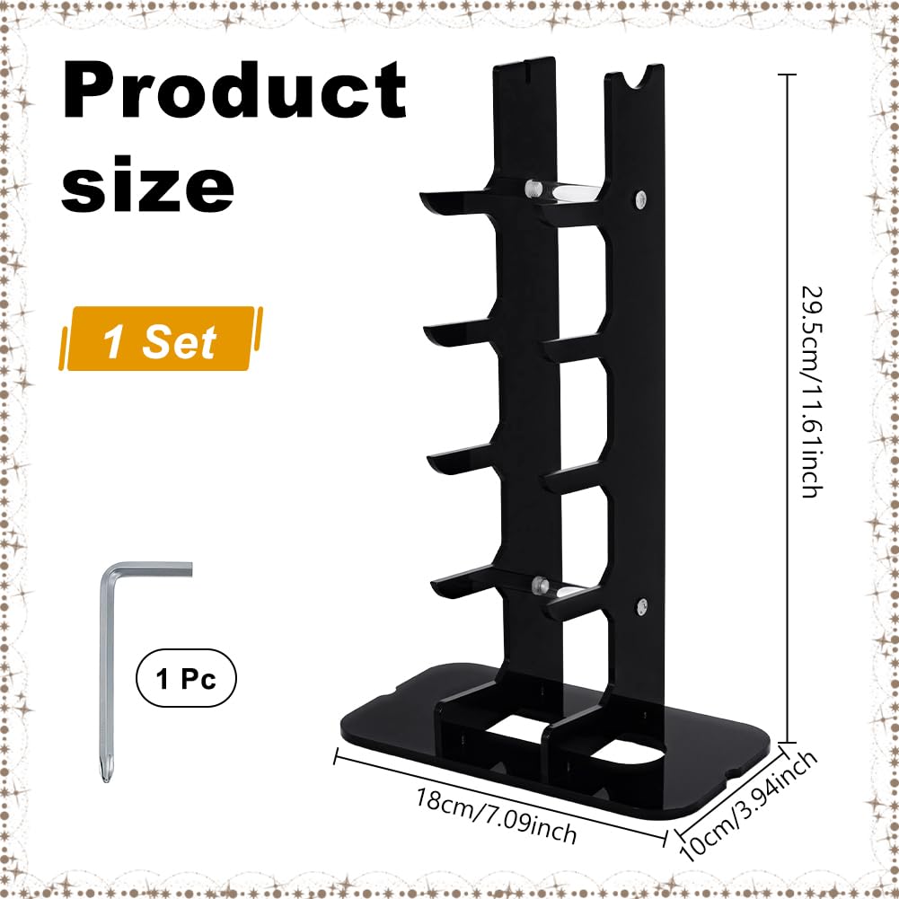 UNICRAFTALE 1 Set 5-Tier Acrylic Knife Display Stand Pocket Knife Holder for EDC