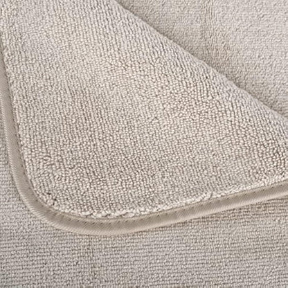 POLYTE Premium Quick Dry Lint Free Microfibre Bath Sheet, Pack of 2 (Beige, 89x178 cm)
