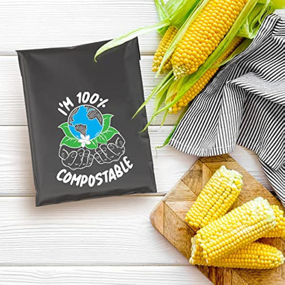 Compostable Mailing Bags,Biodegradable Mailing Bags,Eco Friendly Mailers 10 x 14" (25.5 x 35.5 cm) |25PK|