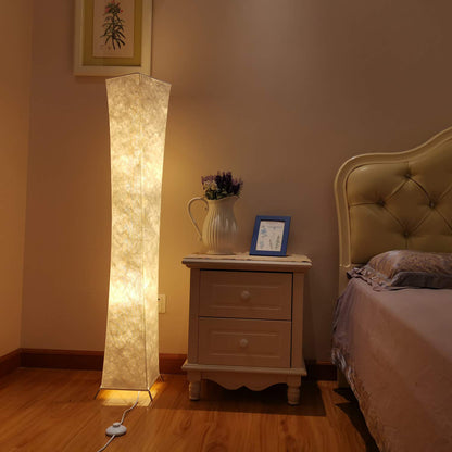 CROSS ZEBRA Floor Lamp, Bedroom Fabric Lamp Soft Warm Lighting Romantic Atmosphere Minimalist Modern Design for Living Room, Tall Arc Floor Standing