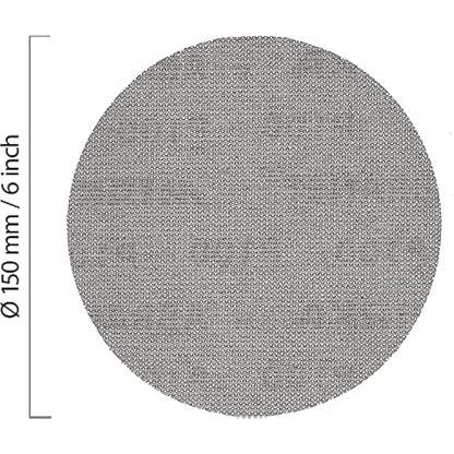 Mirka Abranet net sanding discs Ø 150mm Hook & loop/Mix-pack 5 of each grit 80, 120, 180, 240, 320, 400, 600/35 pcs/Suitable for all 150mm eccentric sanders and sanding machines.