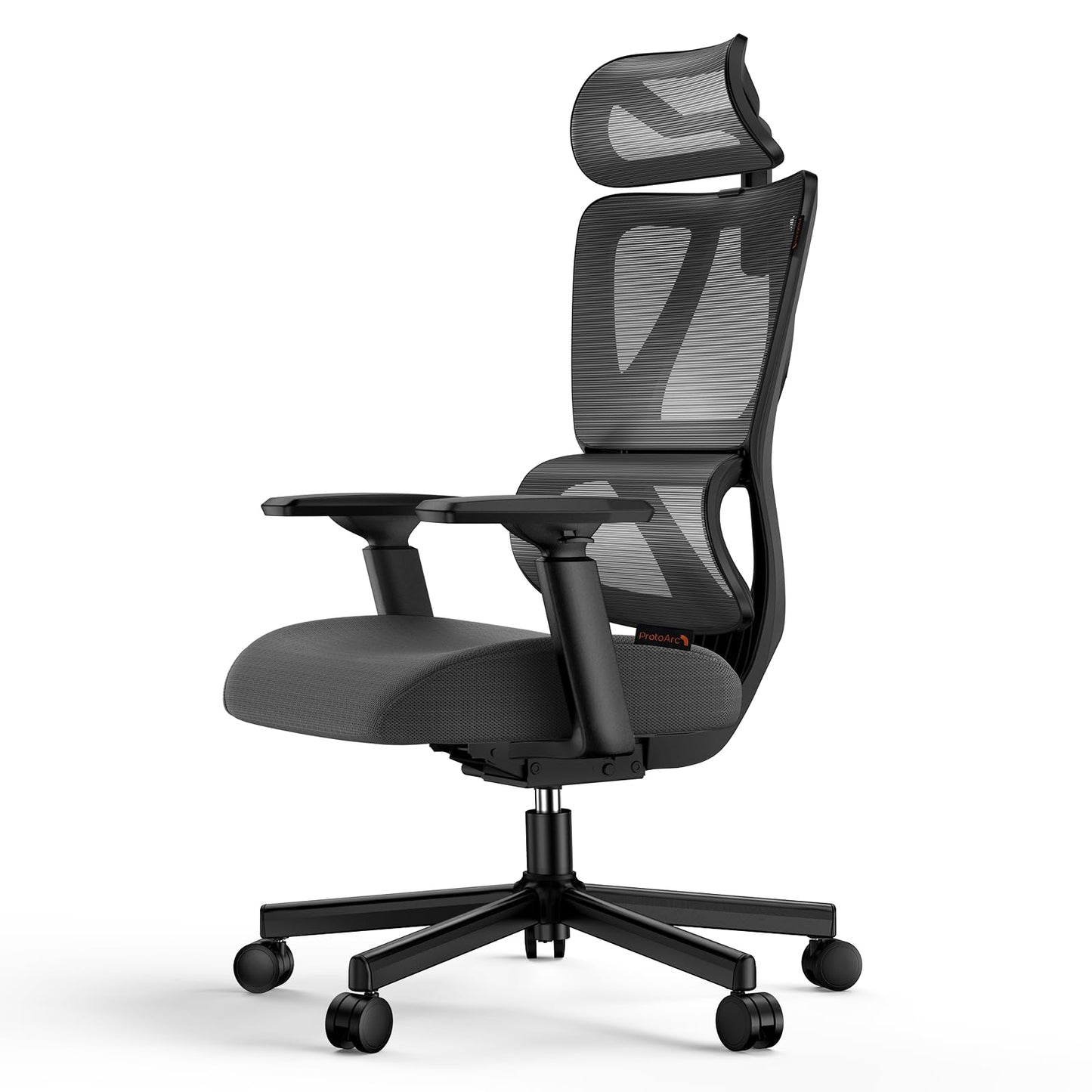 ProtoArc EC100 Ergonomic Office Chair with 10cm Spring Cushion, Black