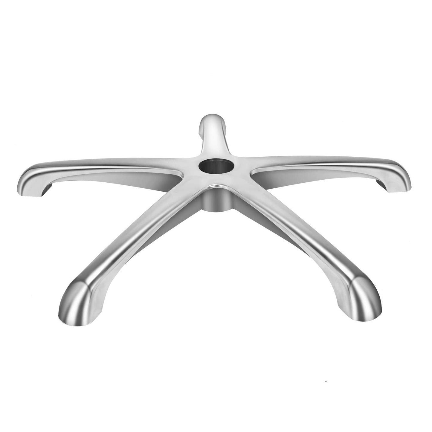 Kaleurrier Chair Parts Base Replacements,Metal Legs for Swivel Rolling Chairs & Stools,Aluminum 5 leg bottom Heavy Duty 400 lbs,in Universal Standard