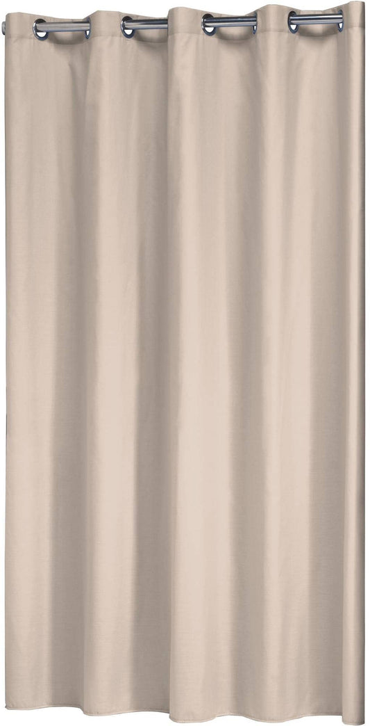 Sealskin Coloris Shower Curtain, Polyester, Cotton, Ecru, 180 x 200 cm