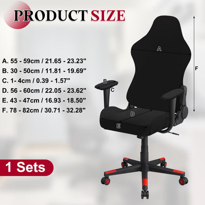 sourcing map Gaming Chair Covers, Stretchable Office Computer Chair Slipcover with Armrest Covers