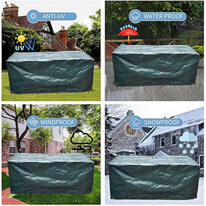 RICHIE Outdoor Furniture Covers - Waterproof Garden Table & Chair Covers 250x200x90cm