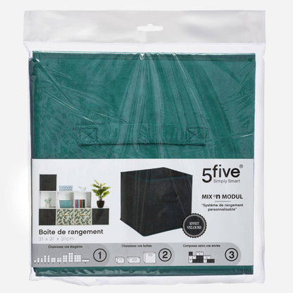 5 five simply smart 5five - Basket Velour 31 x 31 cm Mix N Module Blue