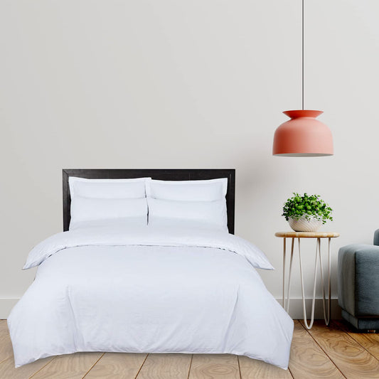 DTEX HOMES Duvet Cover 100% Pure Cotton Hotel Quality 800 Thread Count Duvet Set with Pillowcases Easy Care and Super Soft Luxury Bedding Double Duvet