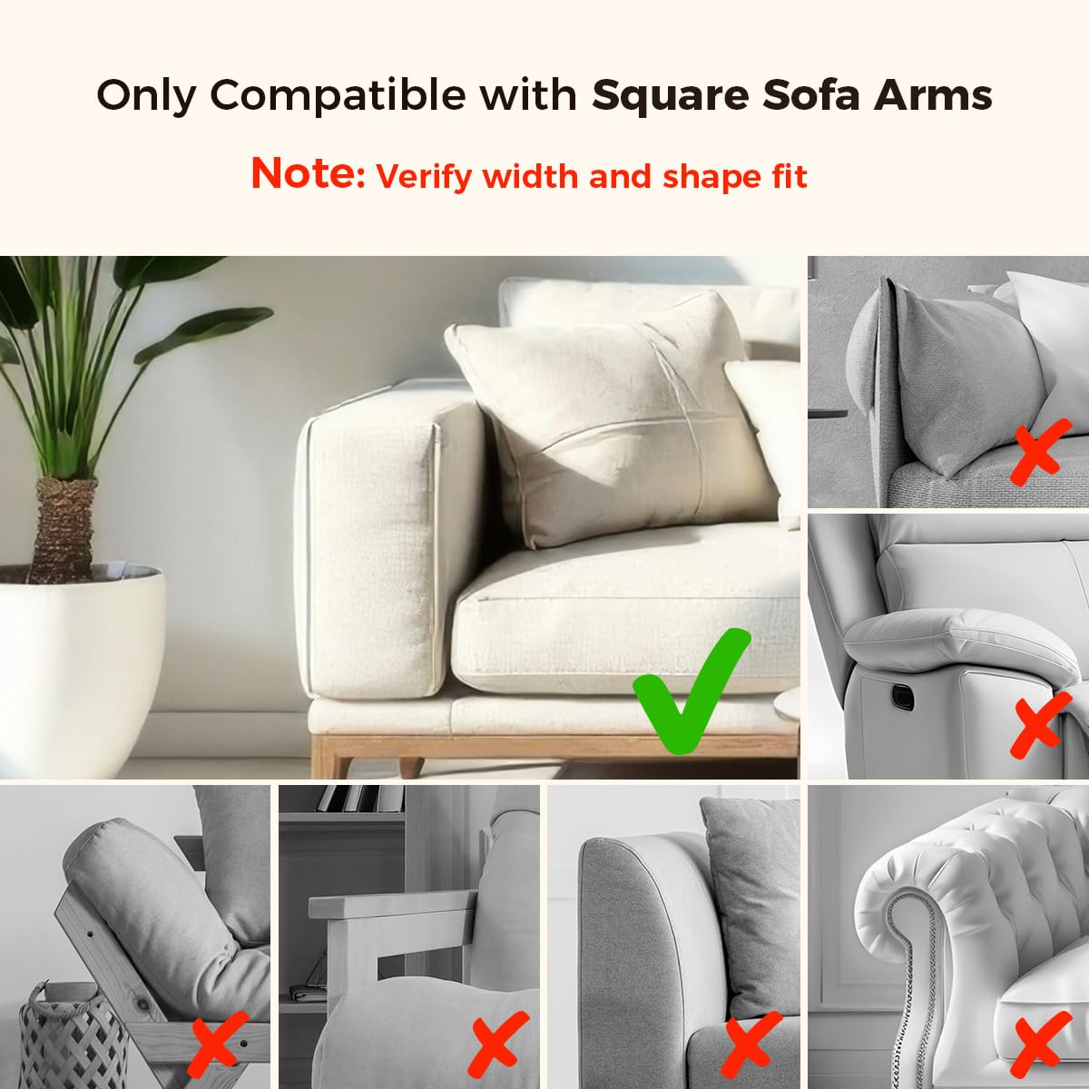 Wealone Black Couch Arm Tray with 2 Rotatable Tray, Adjustable Sofa Arm Clip Table with Storage Box & 360° Phone Holder