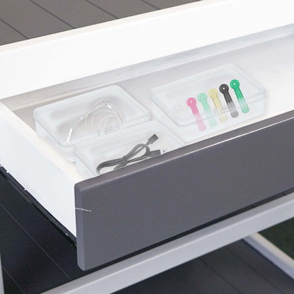 5 Pcs Mini Plastic Storage Containers Box with Lid, Small Storage Containers Travel Case 4x3x1 Inches Clear Rectangle Box Organizer for Collecting