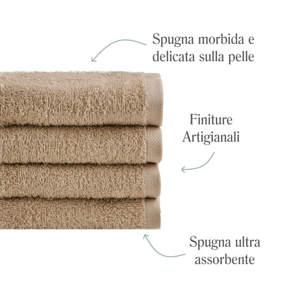 NELLA BIAGINI Minerva Bathroom Washcloths 30 x 30 cm, Set of 12, 100% Pure Terry Cotton, 420 g/m², Soft, Absorbent, Practical, Durable, Solid Colour
