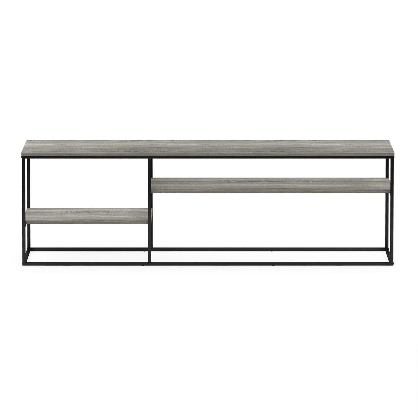 Furinno MORETTI Modern Lifestyle TV Stand, Entertainment Center for TV up to 78 Inch, for Living Room, Bedroom, Grey Oak