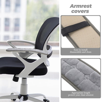 Parliky 1 Pair of Armrest Covers for Chairs Elastic Armrest Pads Made of High-Quality Material Suitable for Office Chairs Gaming Chairs Cleaning