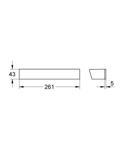 GROHE 18608001 EasyReach Shower Tray