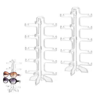 INNAL 2 Pieces Sunglass Display Acrylic Sunglasses Shelf