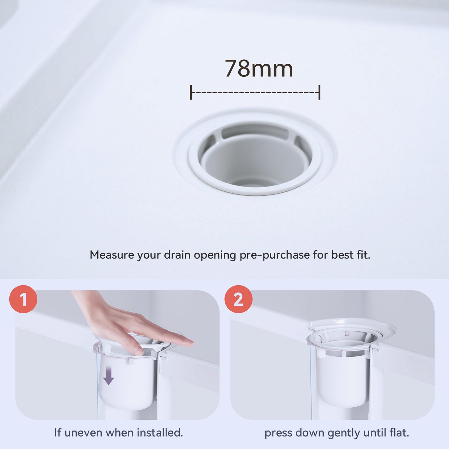 HNNHOME Shower Drain Cover Replacement, Chrome Shower Trap Cover, Removable Top Fitting Cap Parts, 90mm/115mm Shower Plughole Cover