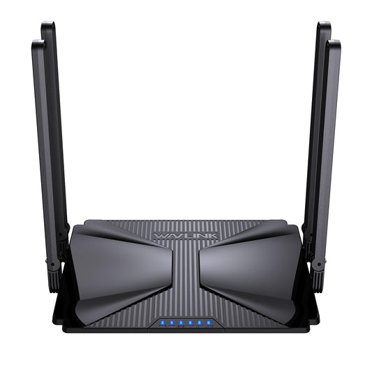 WAVLINK Wi-Fi 6 AX3000 Dual Band Extendable WiFi Router, 3000 Mbps Wireless Router for Gaming, 5 Antennas, Everything Mesh & AP Mode, 2 Gigabit LAN
