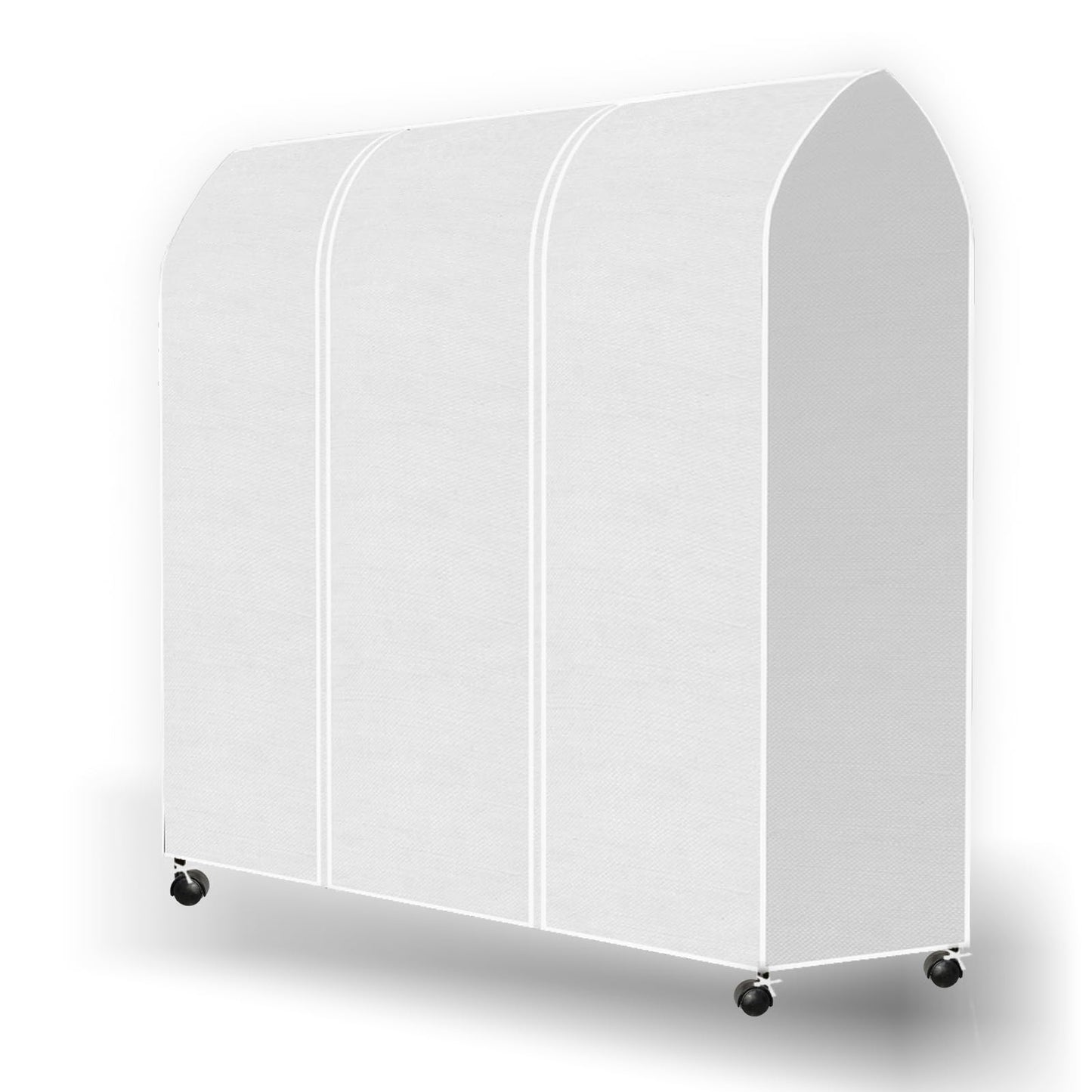 DecacnX Clothes Rail Cover 6FT Dustproof Breathable Garment Rail Cover Double Protective Zip for Easy Access