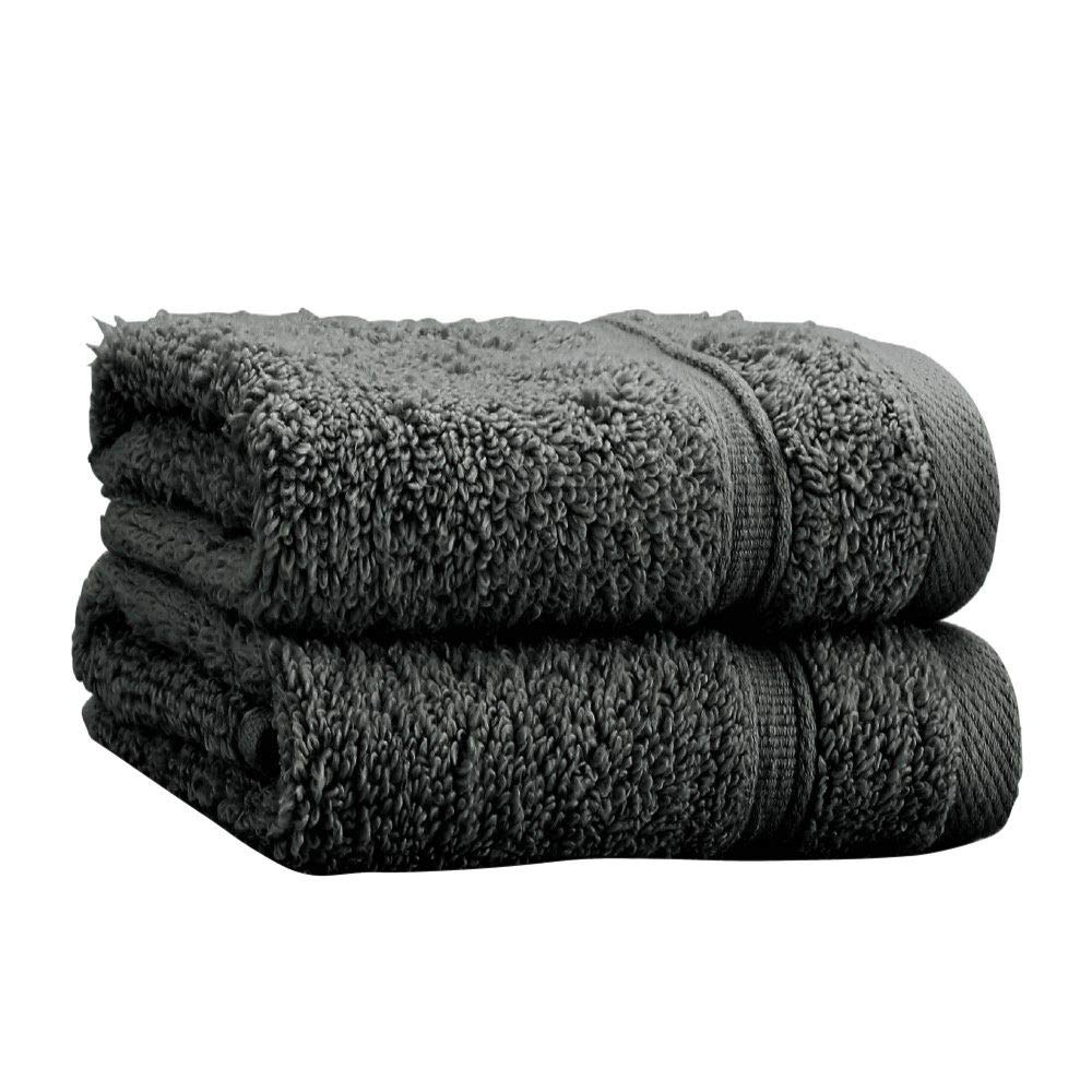 Catherine Lansfield Zero Twist Cotton 70x120cm Bath Towel Charcoal Grey