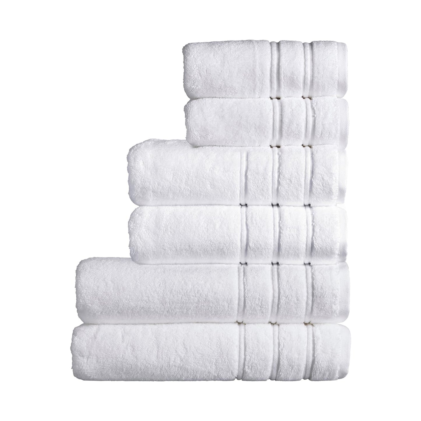 Christy Antalya Family Towel Set | 6 Piece | 100% Turkish Cotton | 600GSM | Soft Plush Luxury Towel Set