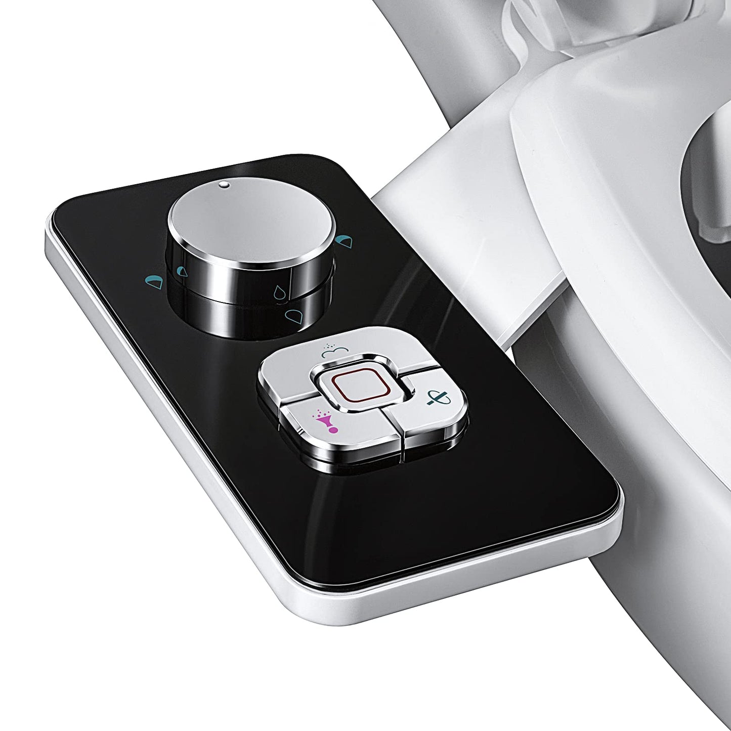 Bidet Attachment for Toilet UK- SAMODRA Non-Electric Cold Water Bidet Toilet Seat Attachment with Pressure Controls,Retractable Self-Cleaning Dual