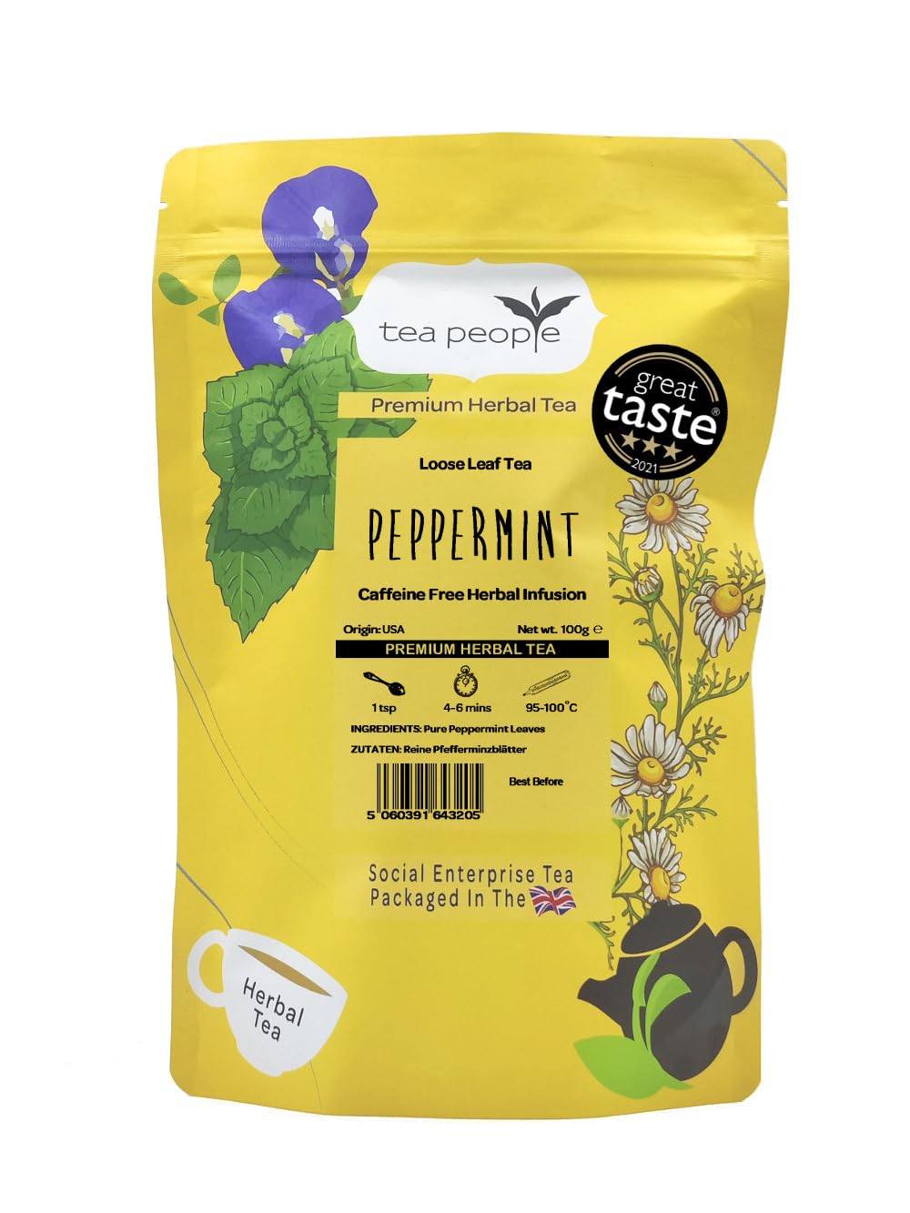 Tea People Peppermint Tea - 125g Refill Pack
