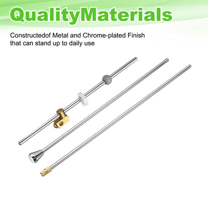 sourcing map Sink Drain Repair Kit, 0.46" Sink Stopper Pull Rod Linkage Adjustable Center Pivot Ball Rod Brass Assembly for Bathroom Drain