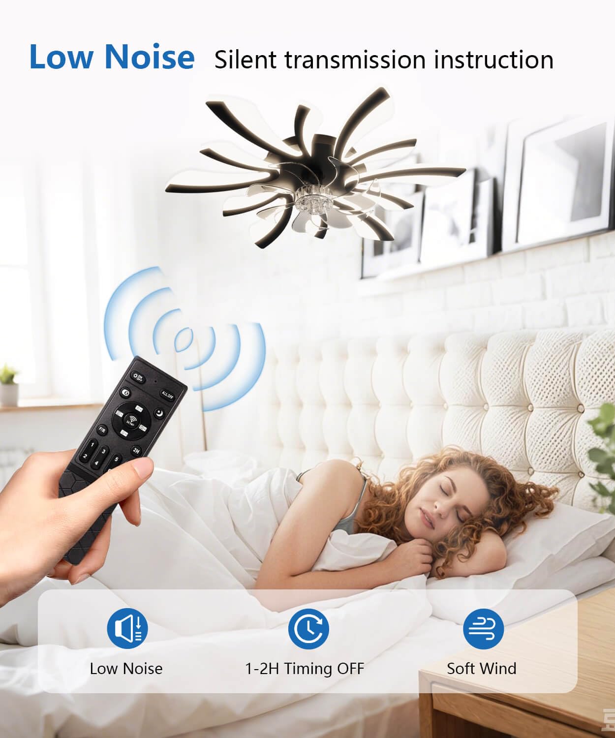 LJX Ceiling Fans with Lights and Remote Control Silent DC Modern Ceiling Fans with Lamps Timer Dimmable Reversible for Bedroom Lounge Kitchen