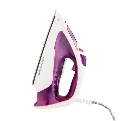 Morphy Richards Steamflow Turbo Steam Iron, Non Stick Ceramic Soleplate, 35g Output, Temperature Controls, Anti-Scale and Drip, 320ml Water Tank,