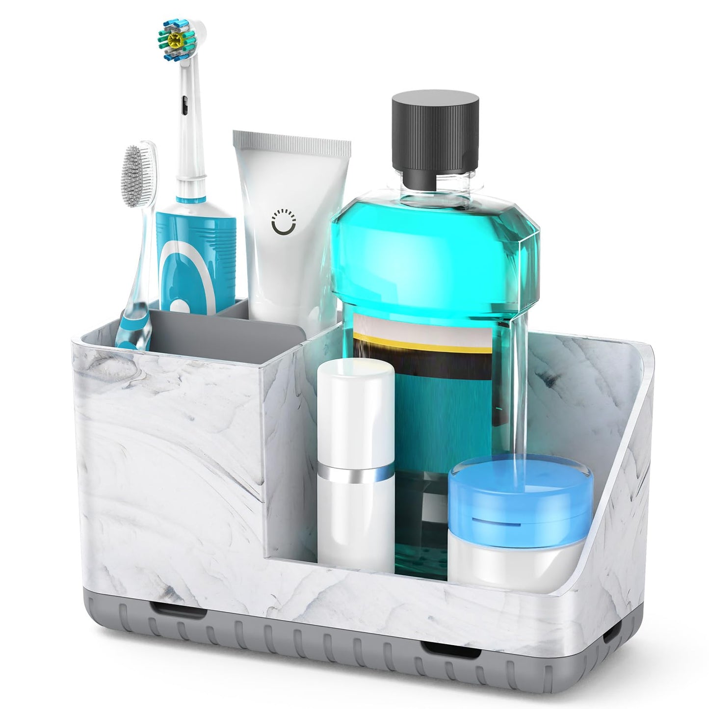 PARKMANI Toothbrush Holders for Bathroom Countertop, Kids Electric Toothbrush and Toothpaste Holder, Bathroom Accessories Vanity Organizer