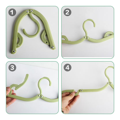 25 Pcs Travel Coat Hangers Adults, Portable Travel HangersPlastic Folding Coat Hangers for Travelling Home Camping Hotel Cruise Holiday Essentials