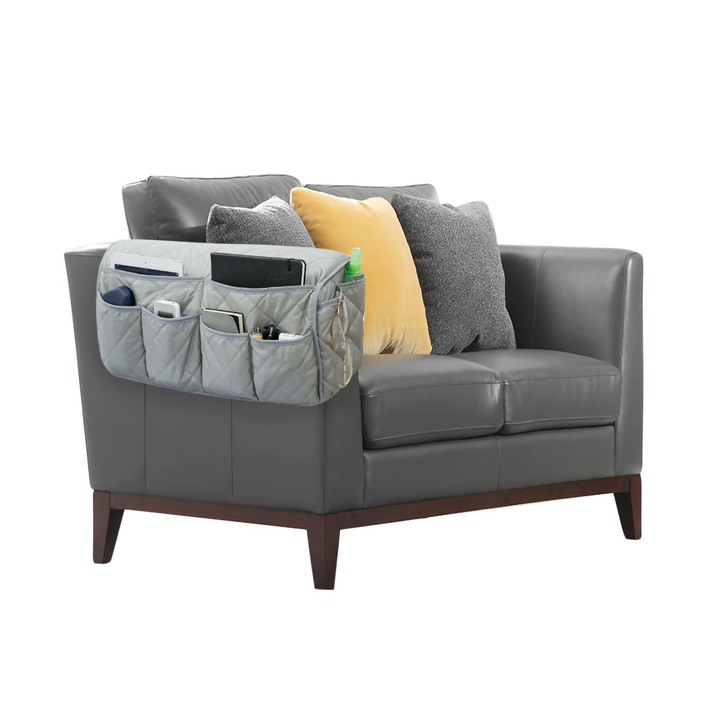 XGOPTS Sofa Armrest Hanging Organiser with 14 Pockets | Couch Armchair Storage Bag