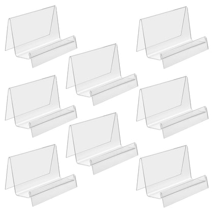 SUMNACON 8pcs Acrylic Purse Wallet Display Stand, Clear (Only Stand)