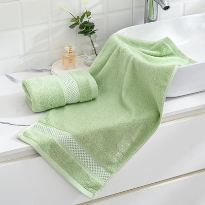 sense gnosis Grey Hand Towel Set of 2 Soft Absorbent Face Towels 100% Cotton Decorative Hand Towels for Bathroom Shower 13 X 29 Inch