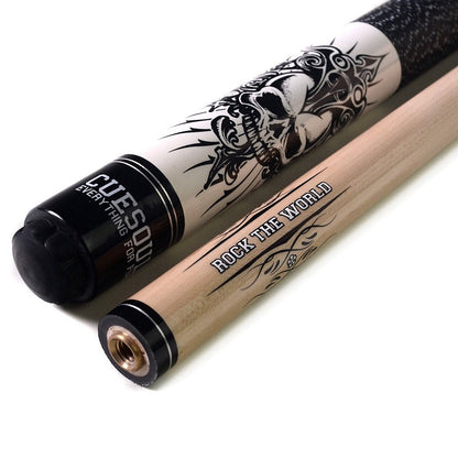 CUESOUL ROCKIN Series 58" 21oz Maple Pool Cue Stick Set with Joint Protector/Shaft Protector and Cue Towel