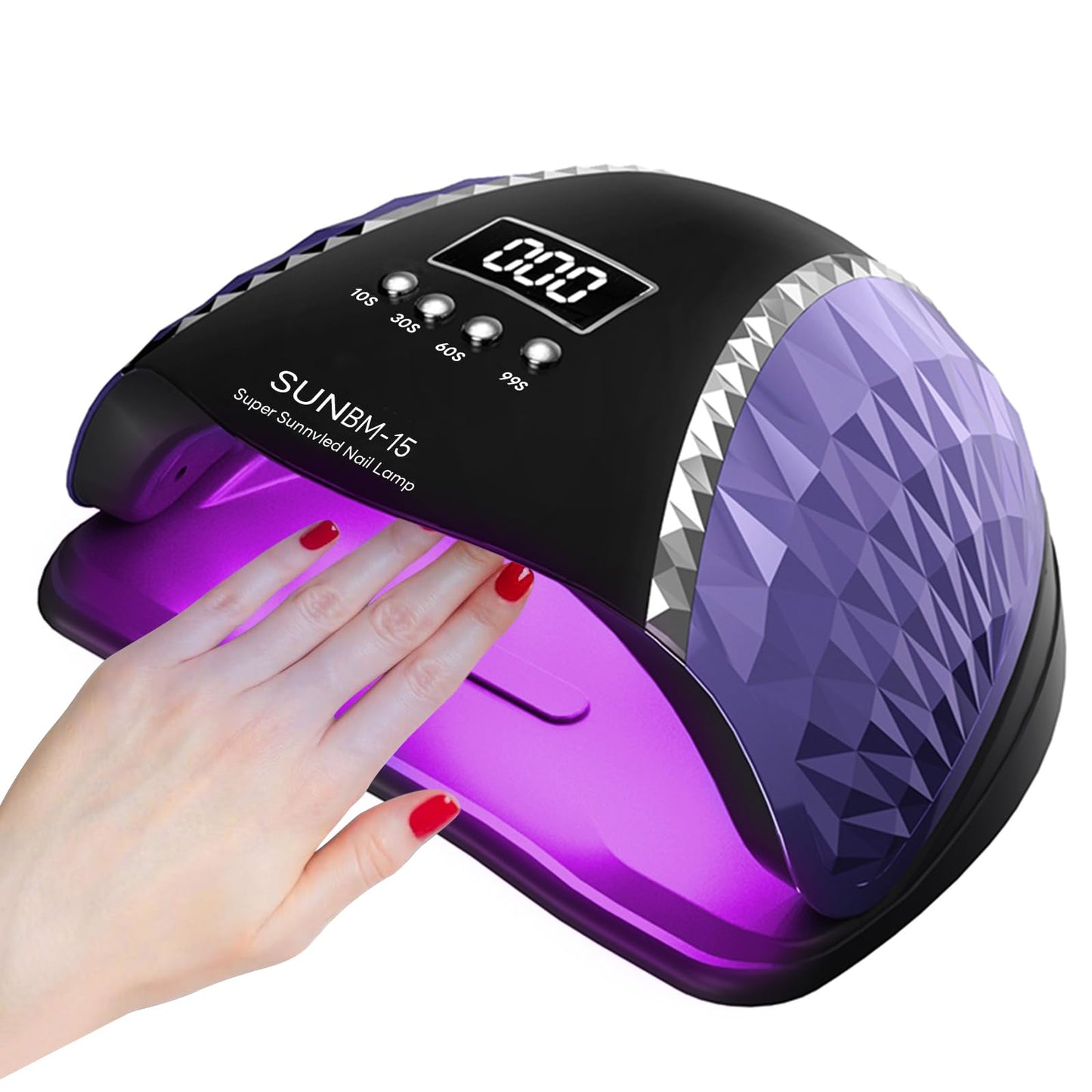 Timpou LED UV Nail Lamp - 280W Professional Gel Nail Polish Dryer with 66 LED Beads, Auto Sensor & 4 Timer Settings - Fast Curing for Salon & Home