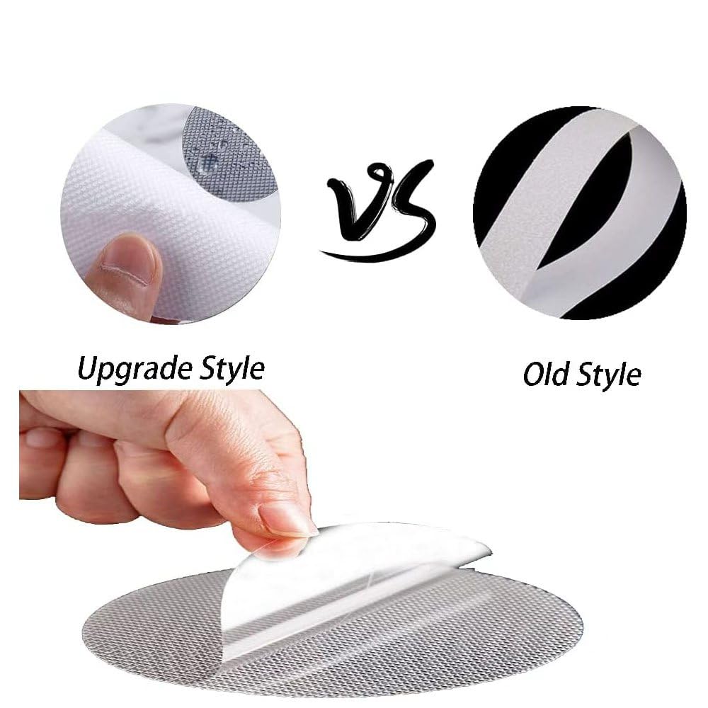 CCLKHY 20 Pcs Non Slip Bathtub Stickers, Round Non Slip Stickers, Shower Stickers, Transparent Self-Adhesive Non-Slip Strips Stickers for Bath Tub