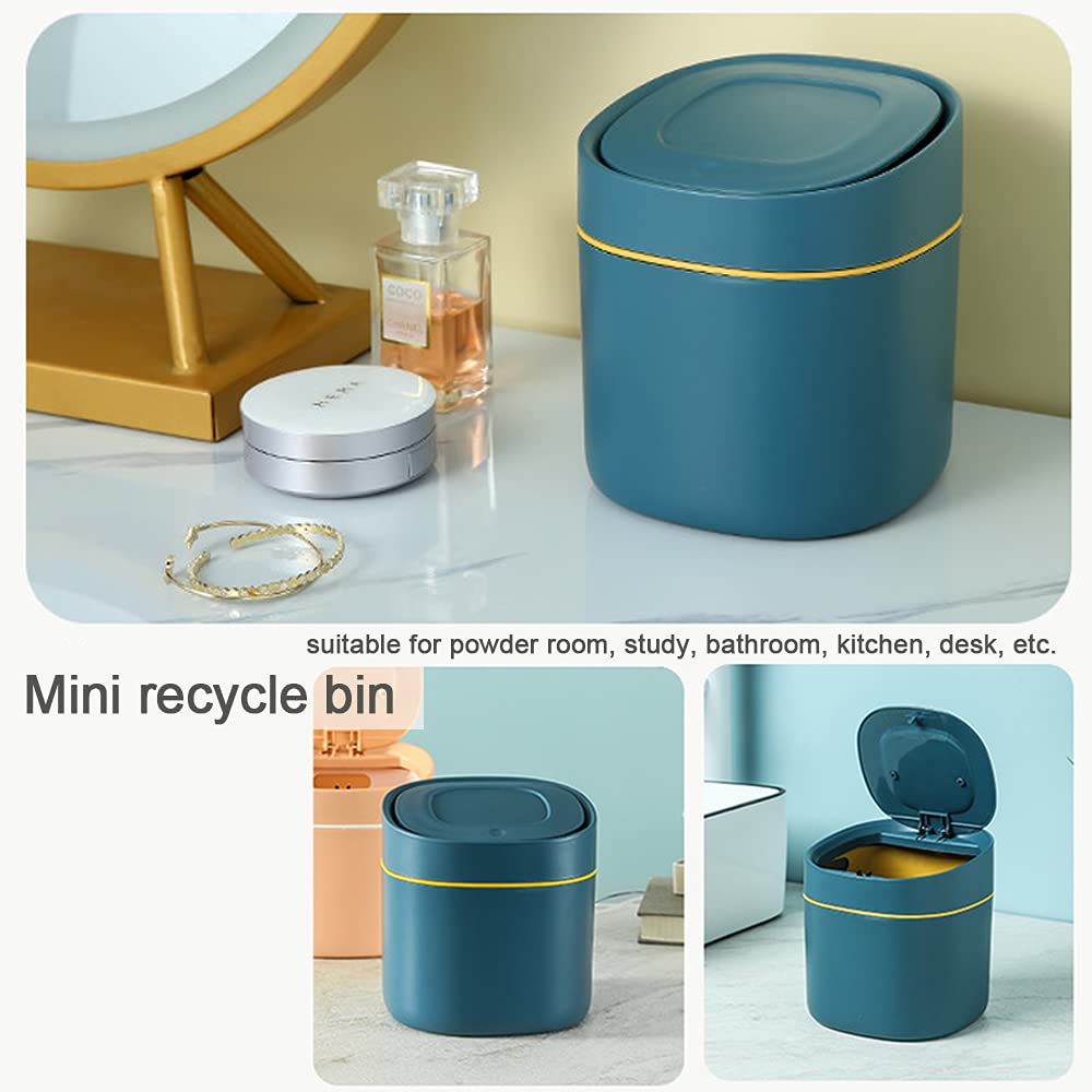 aghoer Mini Table Trash Can for Desktop: Saves 80% of Desk Space
