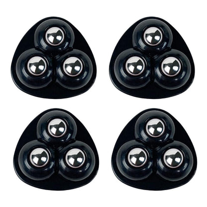 Buy-Simplicity® 4pcs Self Adhesive Mini Caster Wheel 360° Rotation, Mini Appliance Wheels Stick On