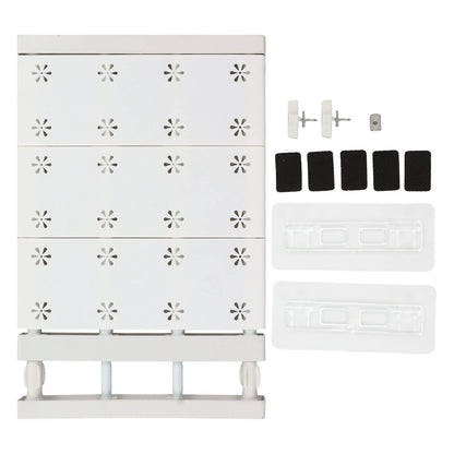 Metal Storage Rack Adjustable Organizer, Expandable Closet Tension Shelf Rod, Expandable Closet Tension Shelf Storage Rack for Cabinet Wardrobe