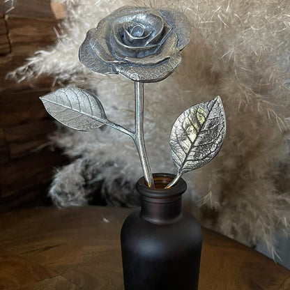 English Pewter Company 10th Tenth Tin Ten 10 Year Wedding Anniversary Everlasting Forever Rose Keepsake Gift [ANN101]
