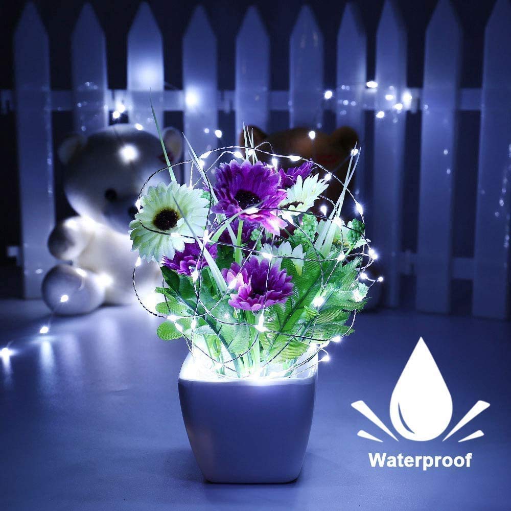 Arkim 2PACKS-200LED Solar String Lights,solar lights outdoor garden Waterproof Copper Wire Lights, Fairy Lights, for Garden Patio Yard Home Wedding