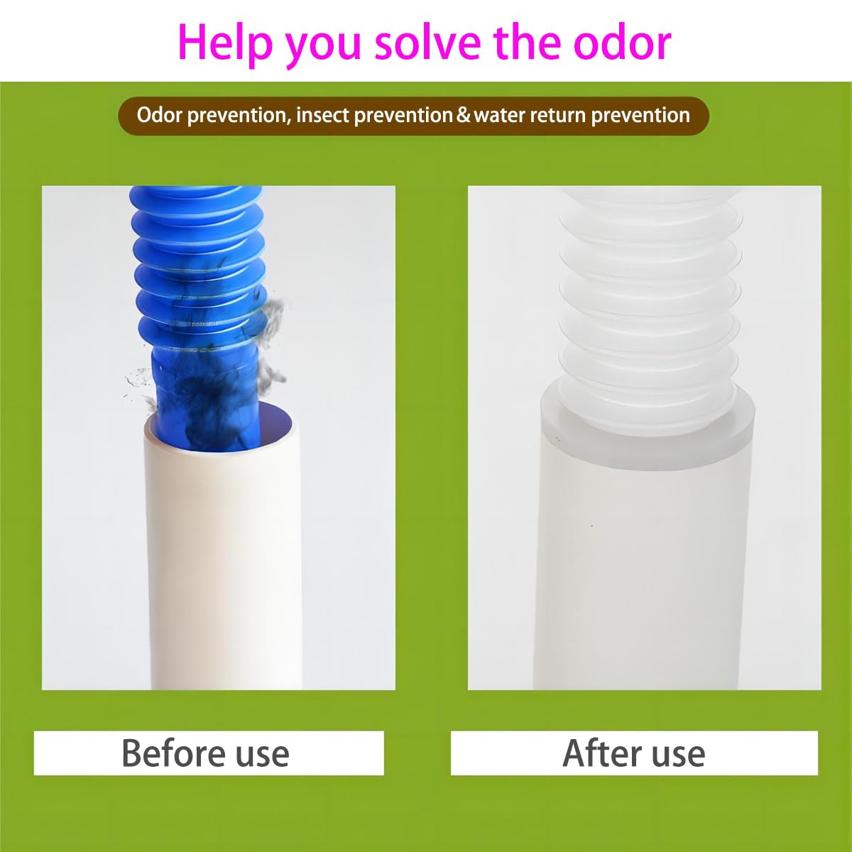 Qrity 1 PCS Silicone Hose Stopper, Drain Pipe Seal Deodorant, Sewer Sealing Ring Connector for Kitchen Drain Pipe, 75mm
