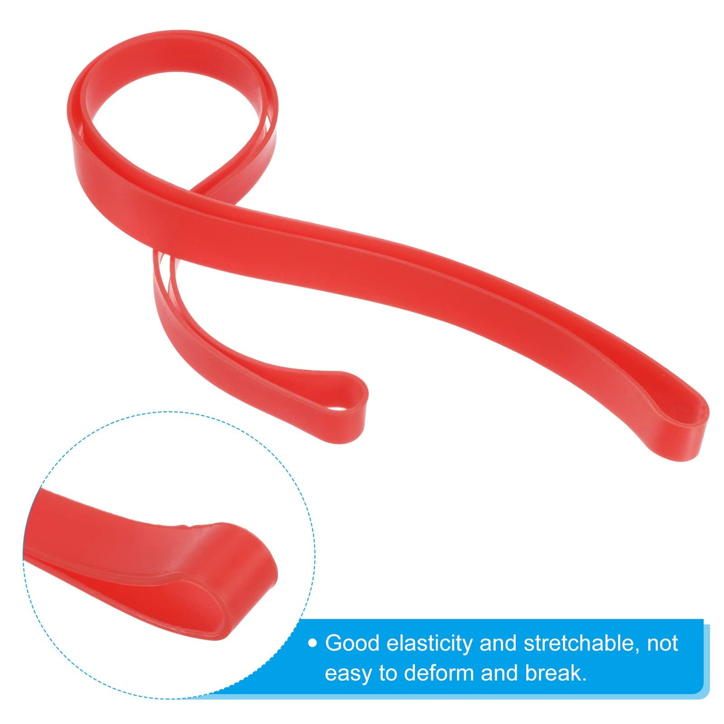 PATIKIL Towel Bands, 6 Pack Elastic Elastic Beach Chair Towel Clips Windproof Towel Holder Silicone Rubber Bands Straps for Beach Pool Cruise Chairs