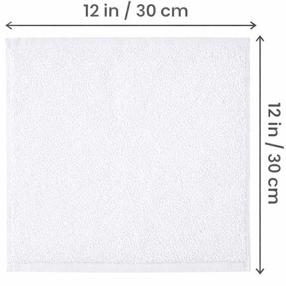Symphony Flannel Face Cloth Ultra Gentle Face Towels for Sensitive Skin-Reusable Facial Cleansing Washcloths for Unisex Adult Spa Gym Sport Beauty
