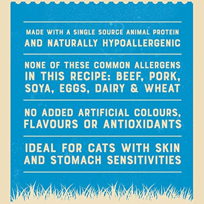 James Wellbeloved Complete Hypoallergenic Adult Dry Cat Food Made With 100% Natural Ingredients and One Source of Animal Protein (Fish), 4 kg